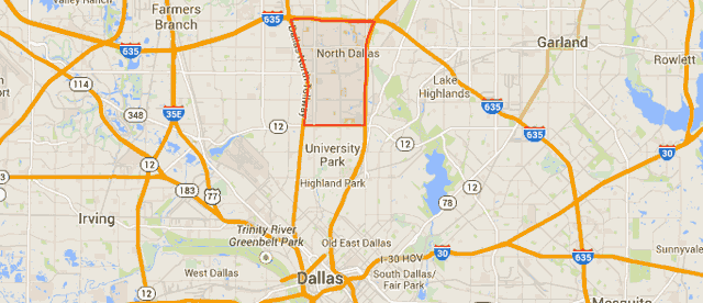 North Dallas area